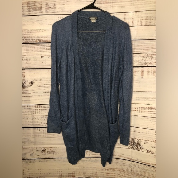 Blue Cardigan with pockets - Picture 2 of 13